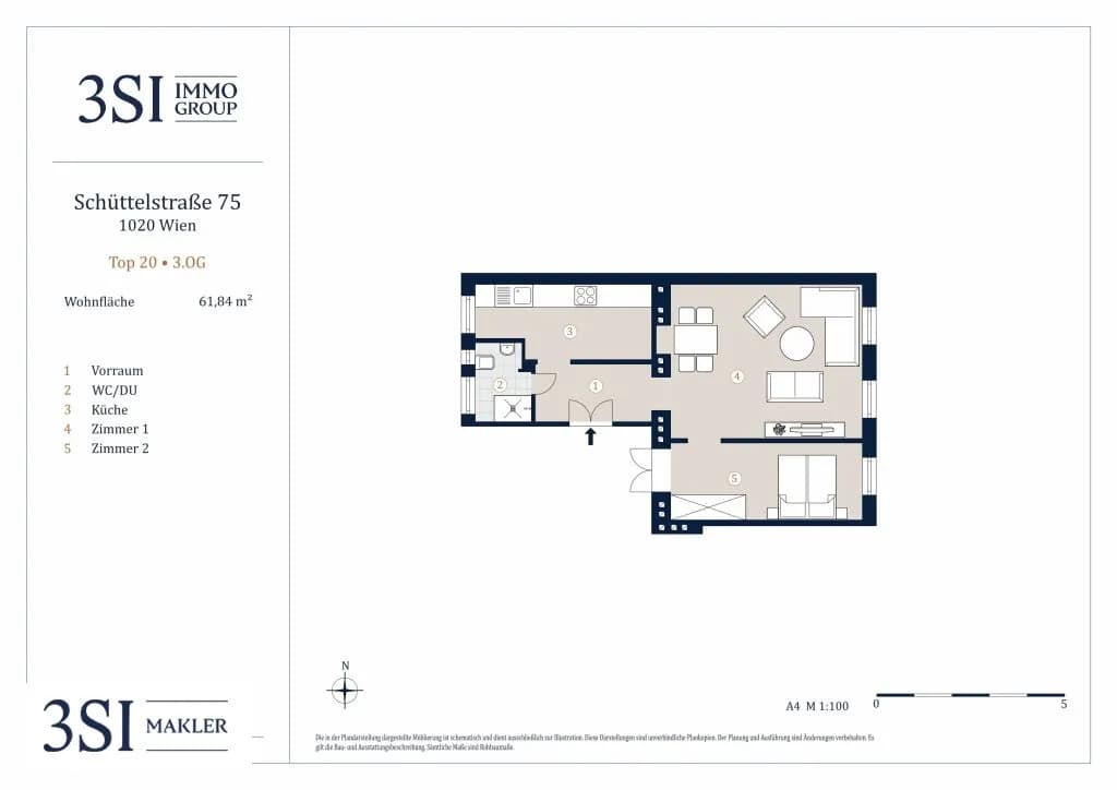 2-Zimmer-Wohnung kaufen in Wien – 57 m², € 329.000 – Bild 12 von 12