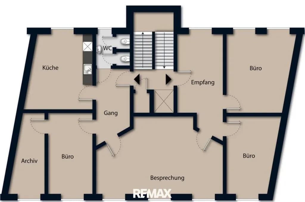6-Zimmer-Gewerbeimmobilie mieten in Linz – 160 m², € 1.185 – Bild 7 von 7