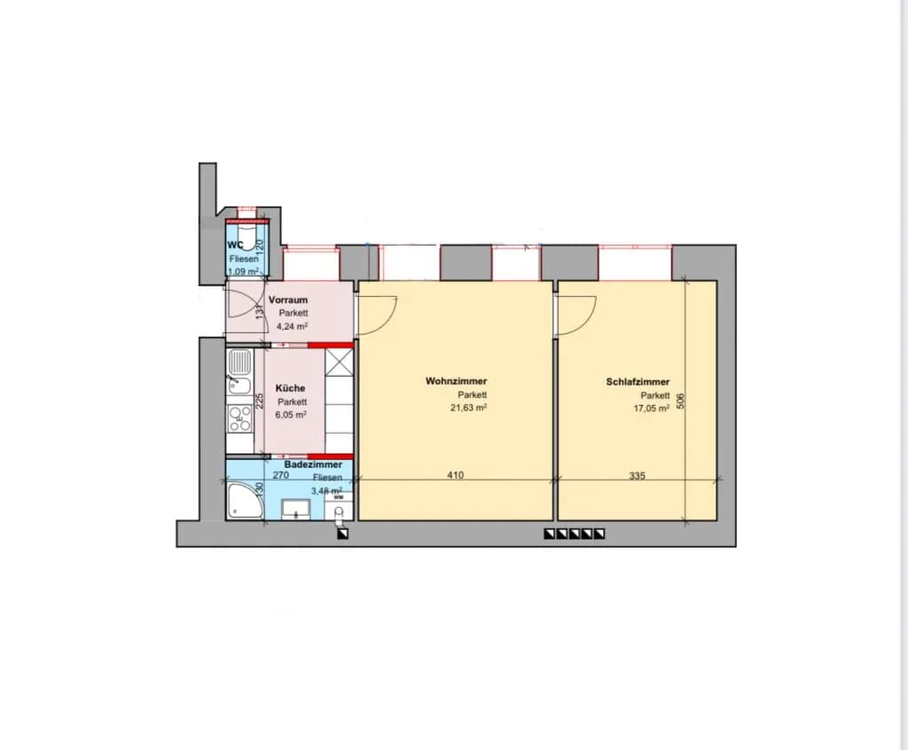 2-Zimmer-Wohnung kaufen in Wien – 56 m², € 299.000 – Bild 13 von 13