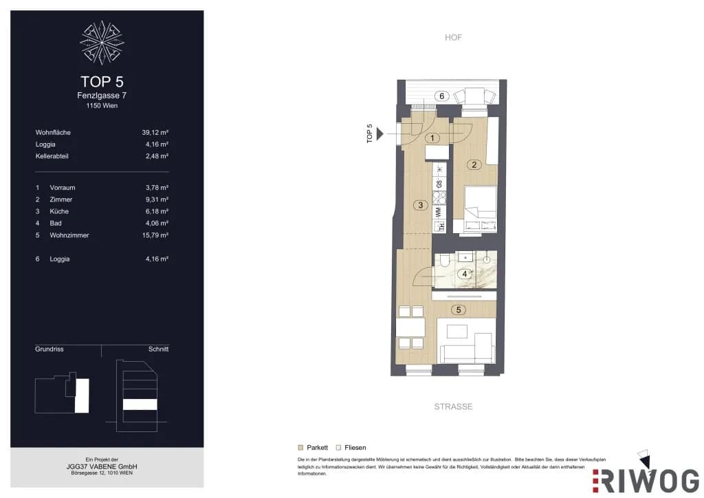 2-Zimmer-Wohnung kaufen in Wien – 43,26 m², € 250.000 – Bild 23 von 23