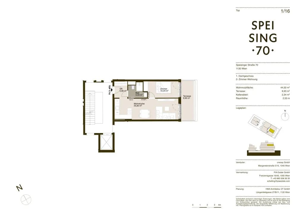 2-Zimmer-Wohnung kaufen in Wien – 44,52 m², € 389.000 – Bild 10 von 11
