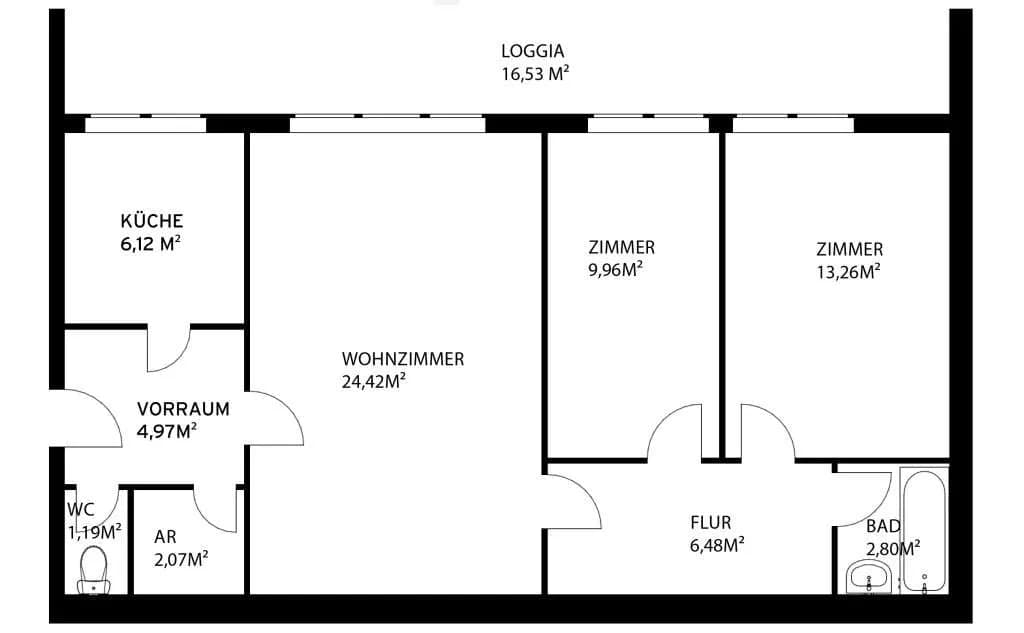 3-Zimmer-Wohnung kaufen in Wien – 88 m², € 242.500 – Bild 9 von 9