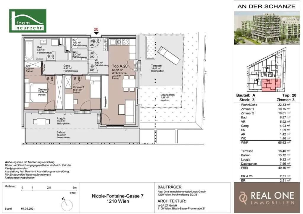 3-Zimmer-Wohnung kaufen in Wien – 65,62 m², € 520.000 – Bild 17 von 17