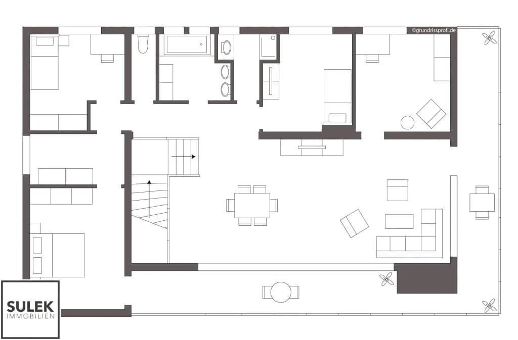 8-Zimmer-Haus mieten in Wien – 300 m², € 3.990 – Bild 52 von 52