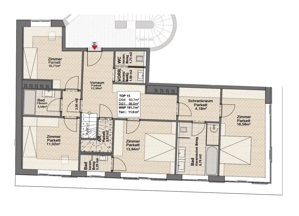 5-Zimmer-Wohnung kaufen in Wien – 192 m², € 1.499.000 – Bild 54 von 58