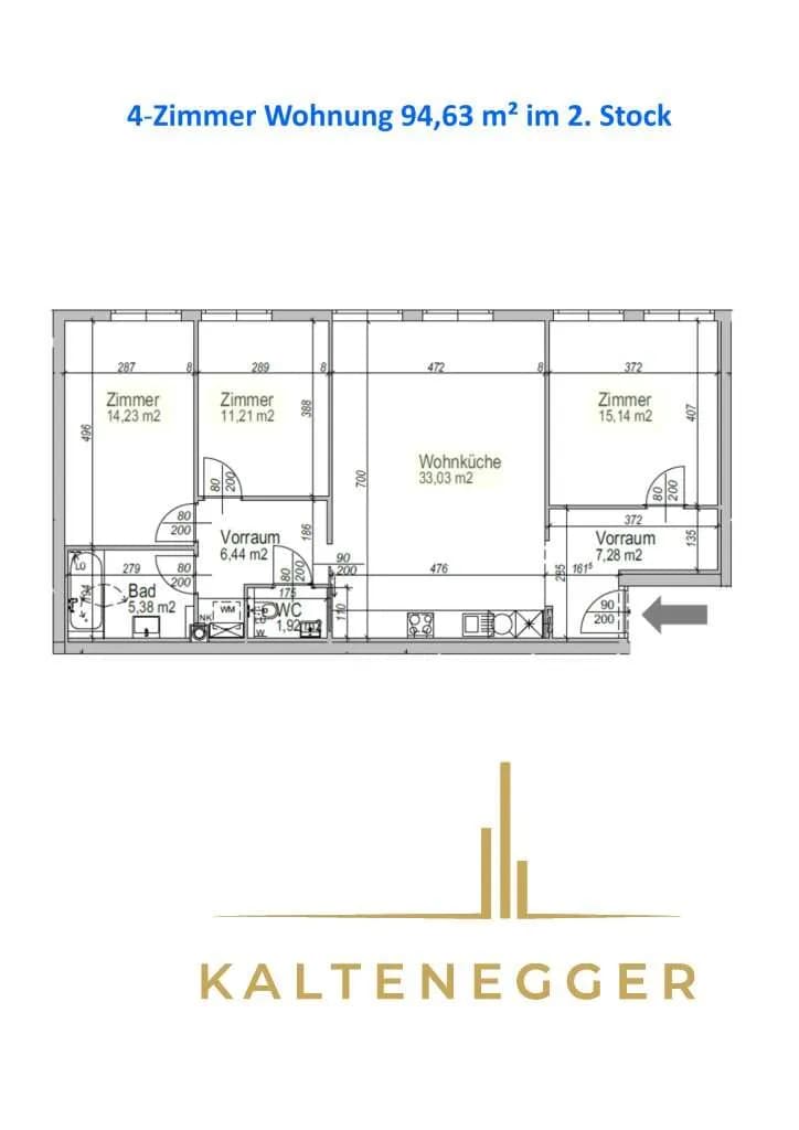 4-Zimmer-Wohnung mieten in Wien – 94,63 m², € 1.645 – Bild 20 von 21