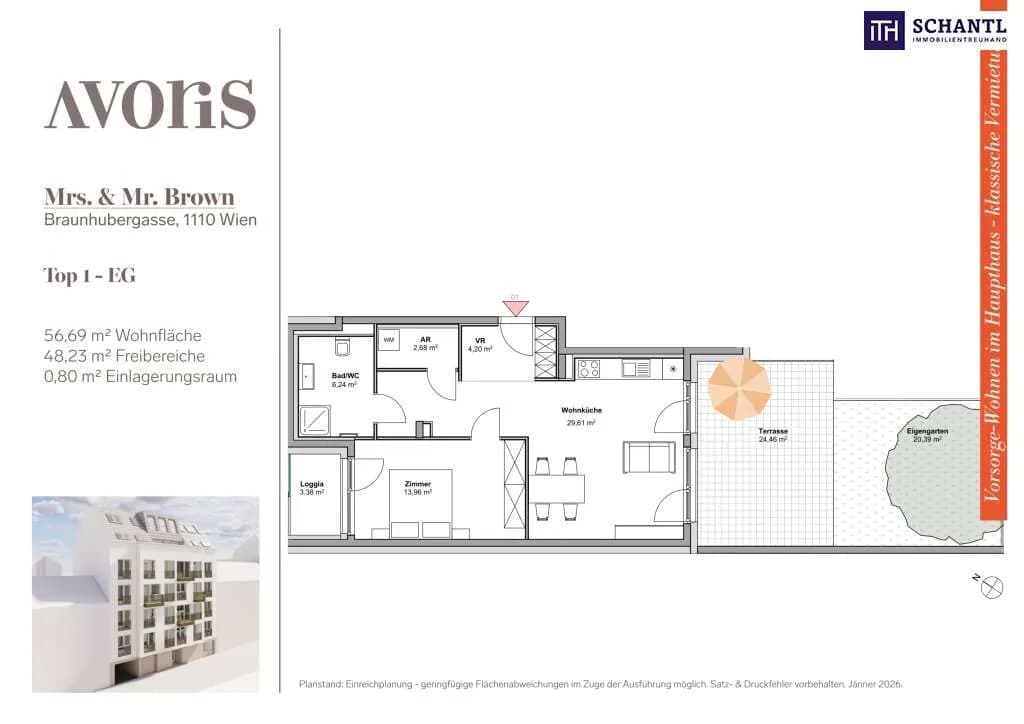 2-Zimmer-Wohnung kaufen in Wien – 56,69 m², € 319.000 – Bild 14 von 15