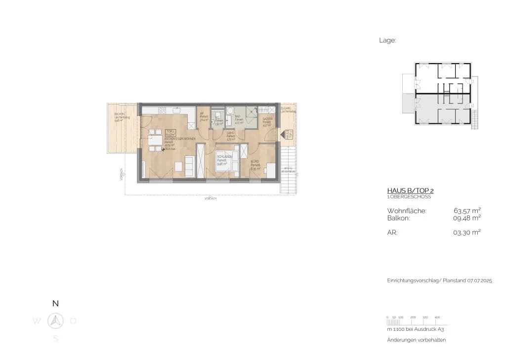 3-Zimmer-Wohnung kaufen in Vöcklabruck – 63,57 m², € 329.000 – Bild 4 von 5