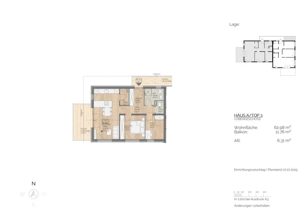 3-Zimmer-Wohnung kaufen in Vöcklabruck – 62,98 m², € 314.000 – Bild 4 von 5
