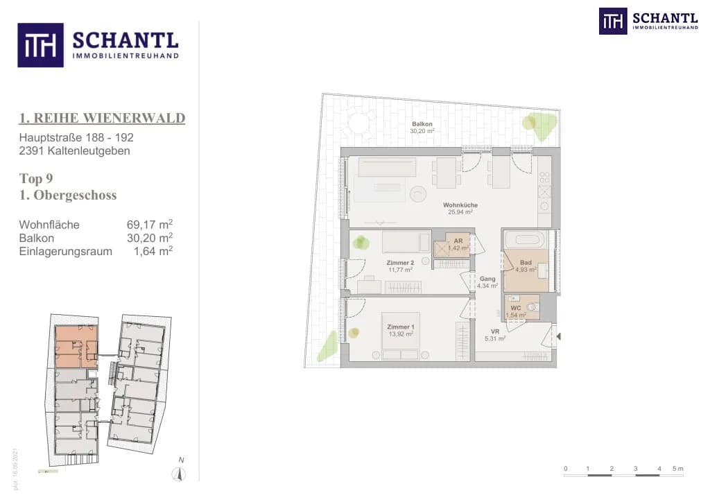 3-Zimmer-Wohnung kaufen in Mödling – 69,17 m², € 335.000 – Bild 25 von 25