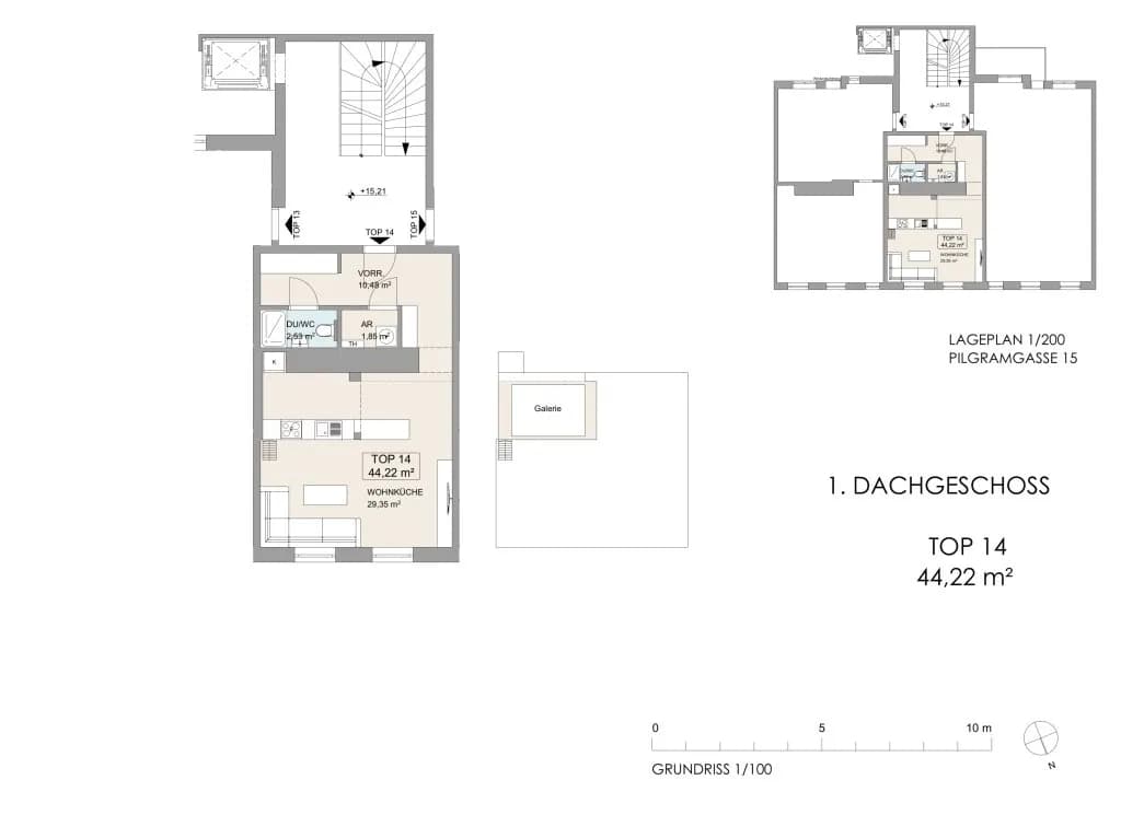1-Zimmer-Wohnung kaufen in Wien – 44,22 m², € 299.000 – Bild 12 von 12