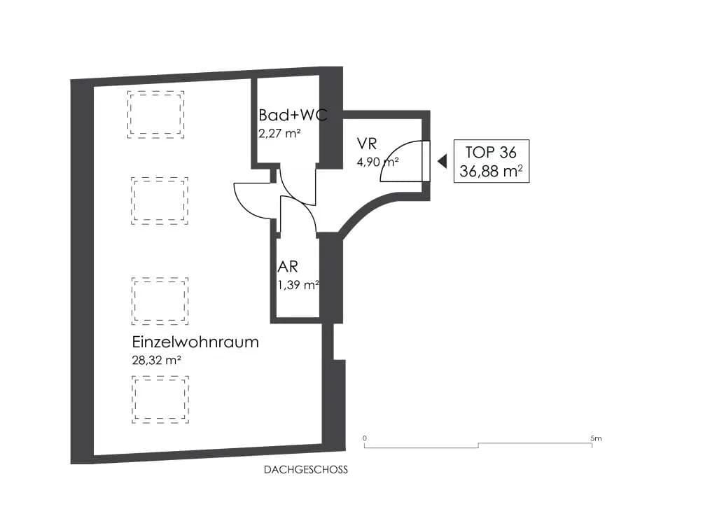 1-Zimmer-Wohnung kaufen in Wien – 36,8 m², € 175.000 – Bild 6 von 6