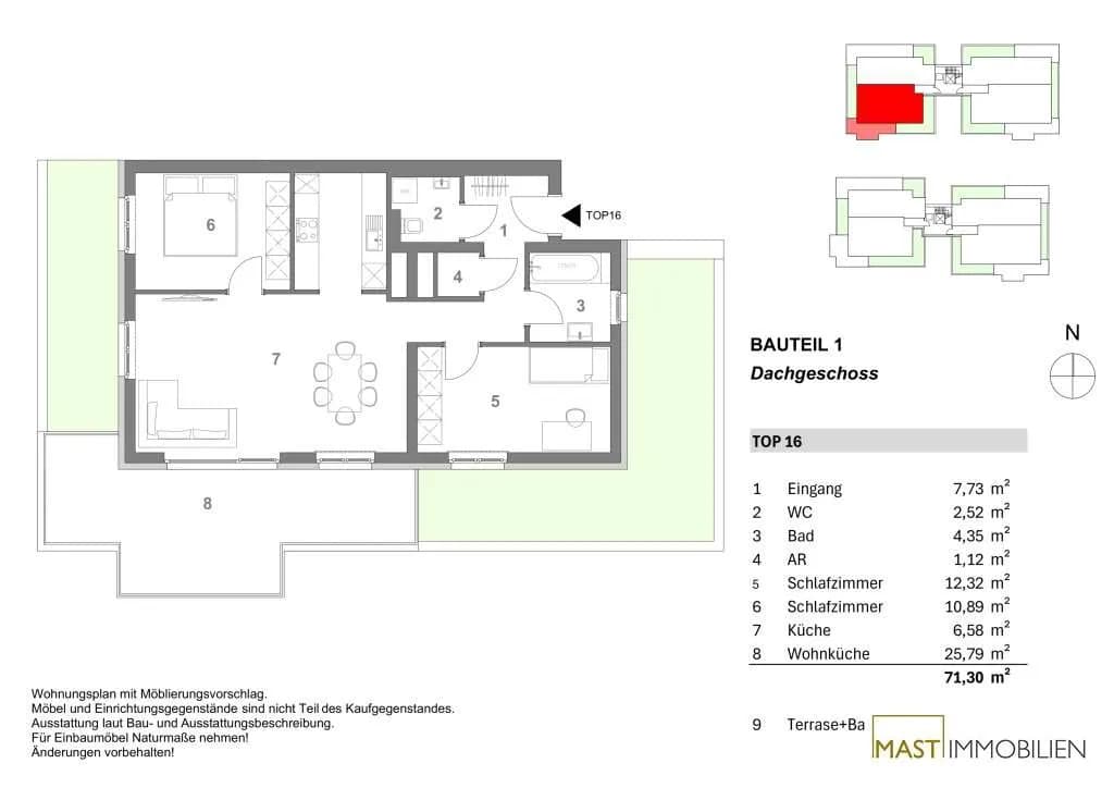 3-Zimmer-Wohnung kaufen in Korneuburg – 71,3 m², € 414.000 – Bild 22 von 22