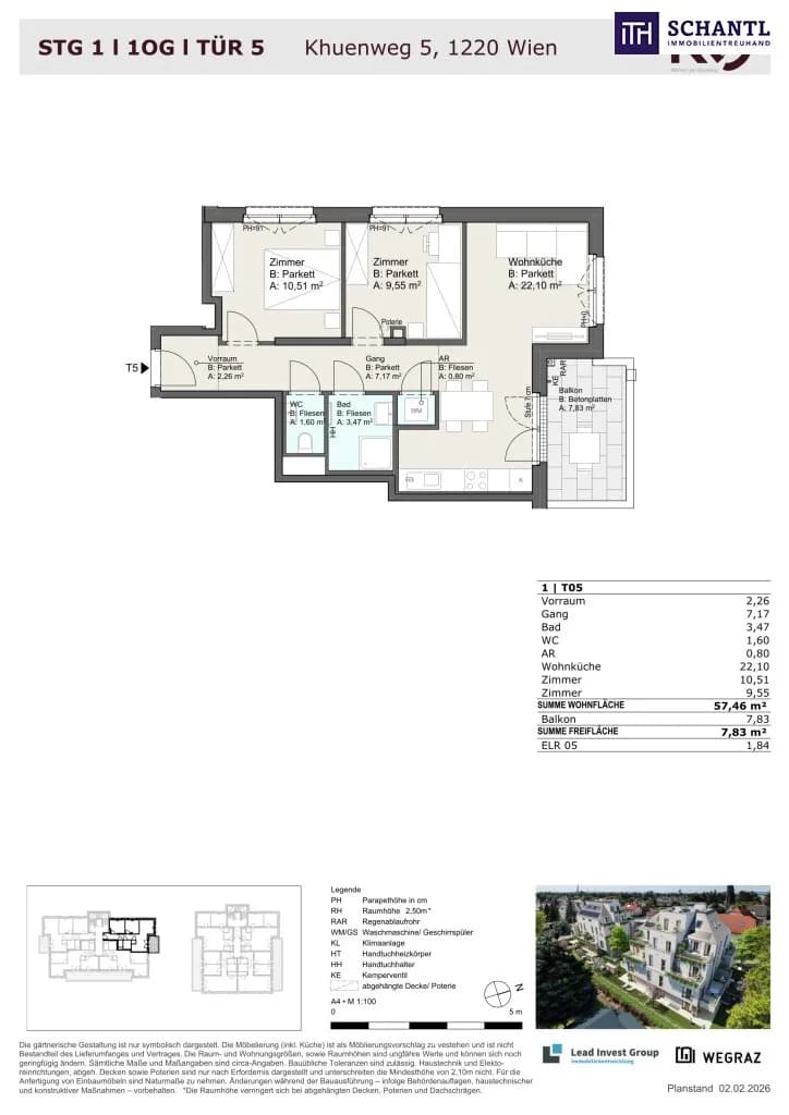 3-Zimmer-Wohnung kaufen in Wien – 57,46 m², € 323.125 – Bild 36 von 36