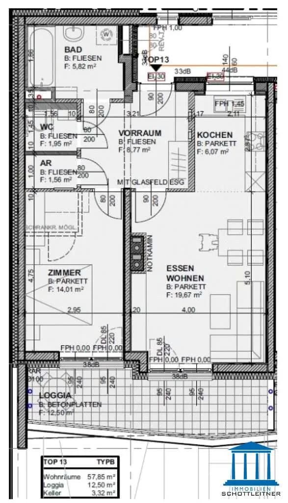 2-Zimmer-Wohnung mieten in Wiener Neustadt – 57,85 m², € 785 – Bild 27 von 31
