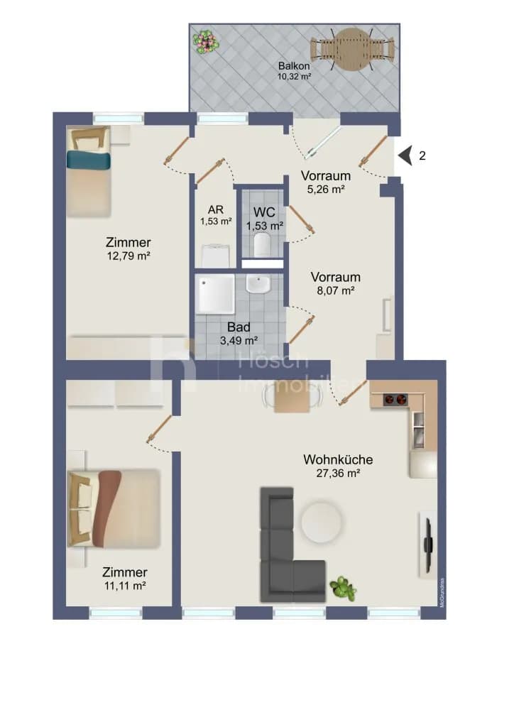 3-Zimmer-Wohnung kaufen in Wien – 71,28 m², € 389.000 – Bild 11 von 11