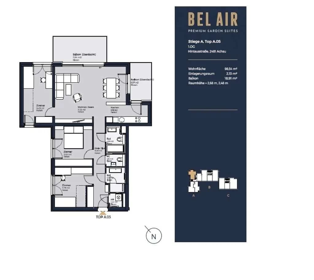 4-Zimmer-Wohnung kaufen in Mödling – 98,52 m², € 590.000 – Bild 14 von 14