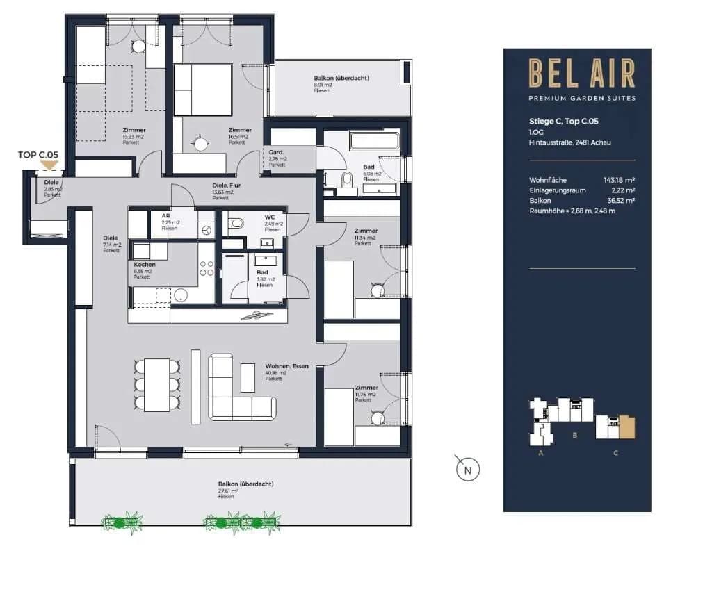 5-Zimmer-Wohnung kaufen in Mödling – 143,19 m², € 900.000 – Bild 18 von 19
