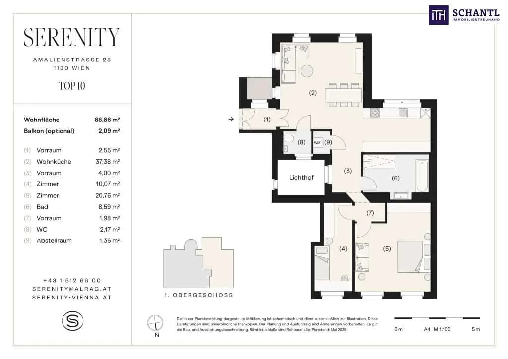 3-Zimmer-Wohnung kaufen in Wien – 88,86 m², € 575.000 – Bild 41 von 41