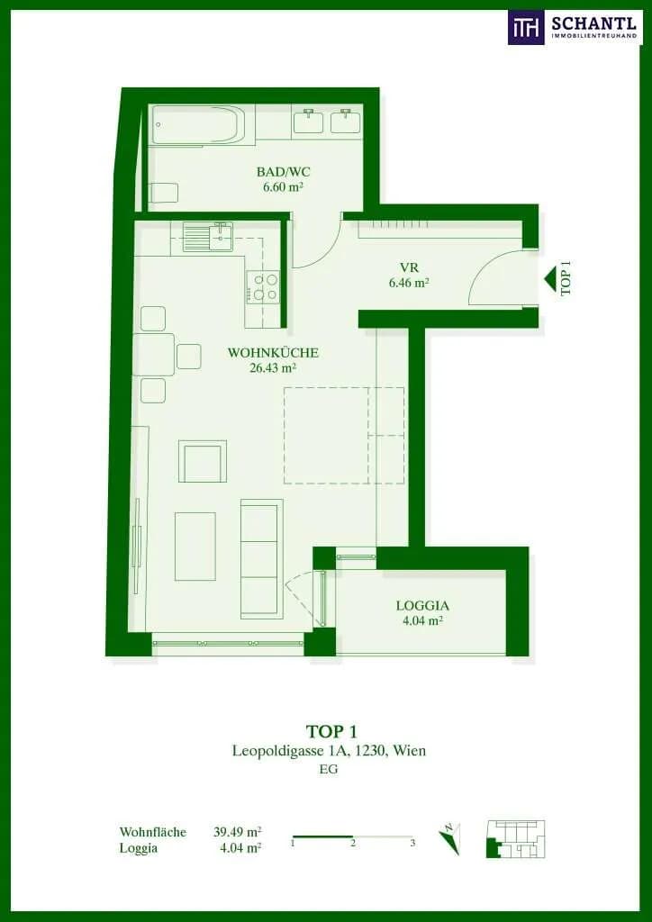 1-Zimmer-Wohnung kaufen in Wien – 39,49 m², € 210.092 – Bild 22 von 22