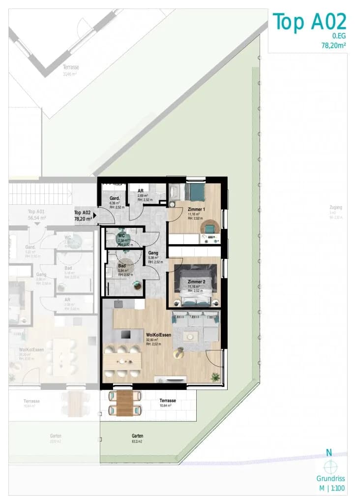 3-Zimmer-Wohnung kaufen in Kufstein – 77,18 m², € 479.000 – Bild 3 von 6