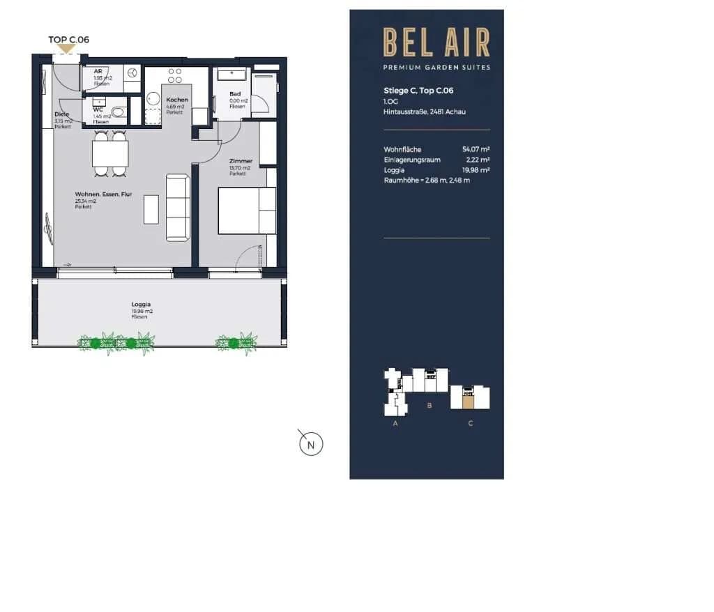 2-Zimmer-Wohnung kaufen in Mödling – 54,09 m², € 399.000 – Bild 13 von 14