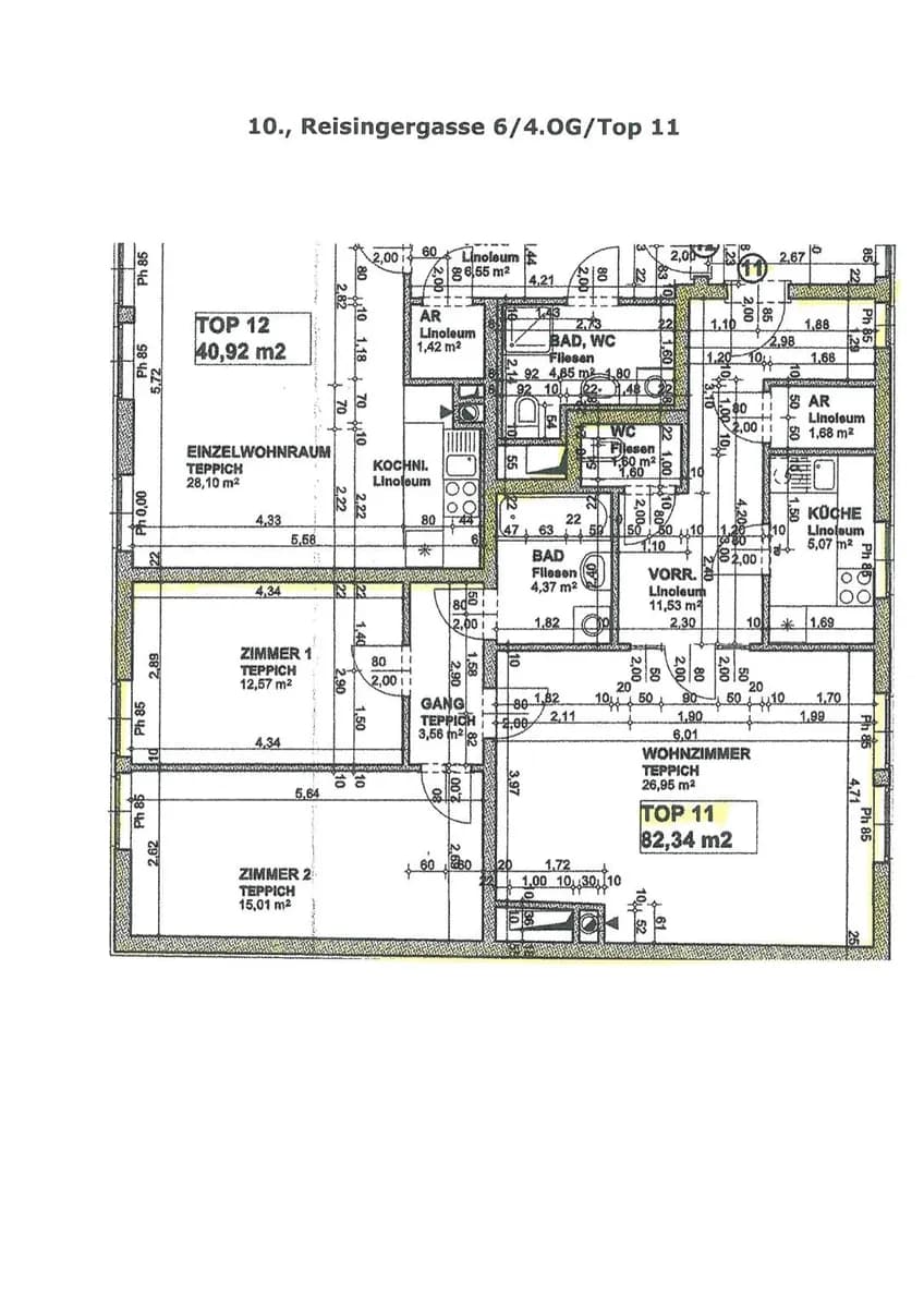 3-Zimmer-Wohnung mieten in Wien – 82,53 m², € 1.778 – Bild 2 von 12