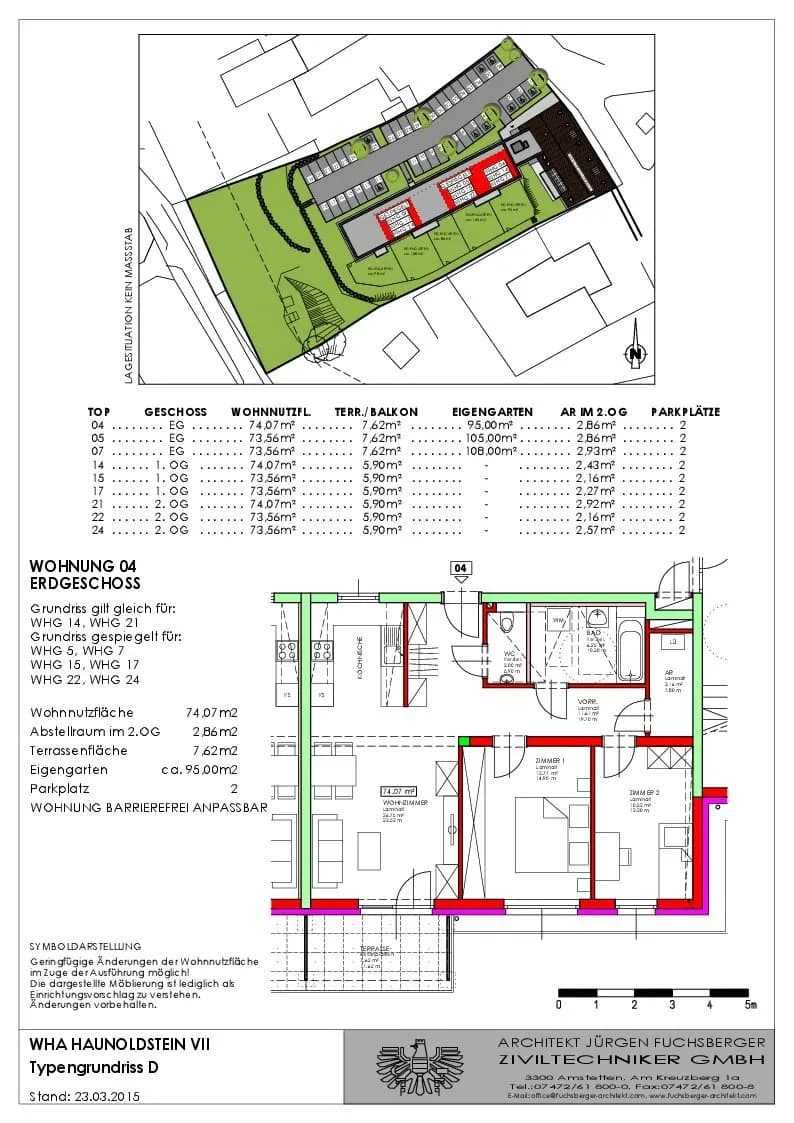3-Zimmer-Wohnung mieten in Sankt Pölten Land – 73,56 m², € 1.054 – Bild 13 von 13