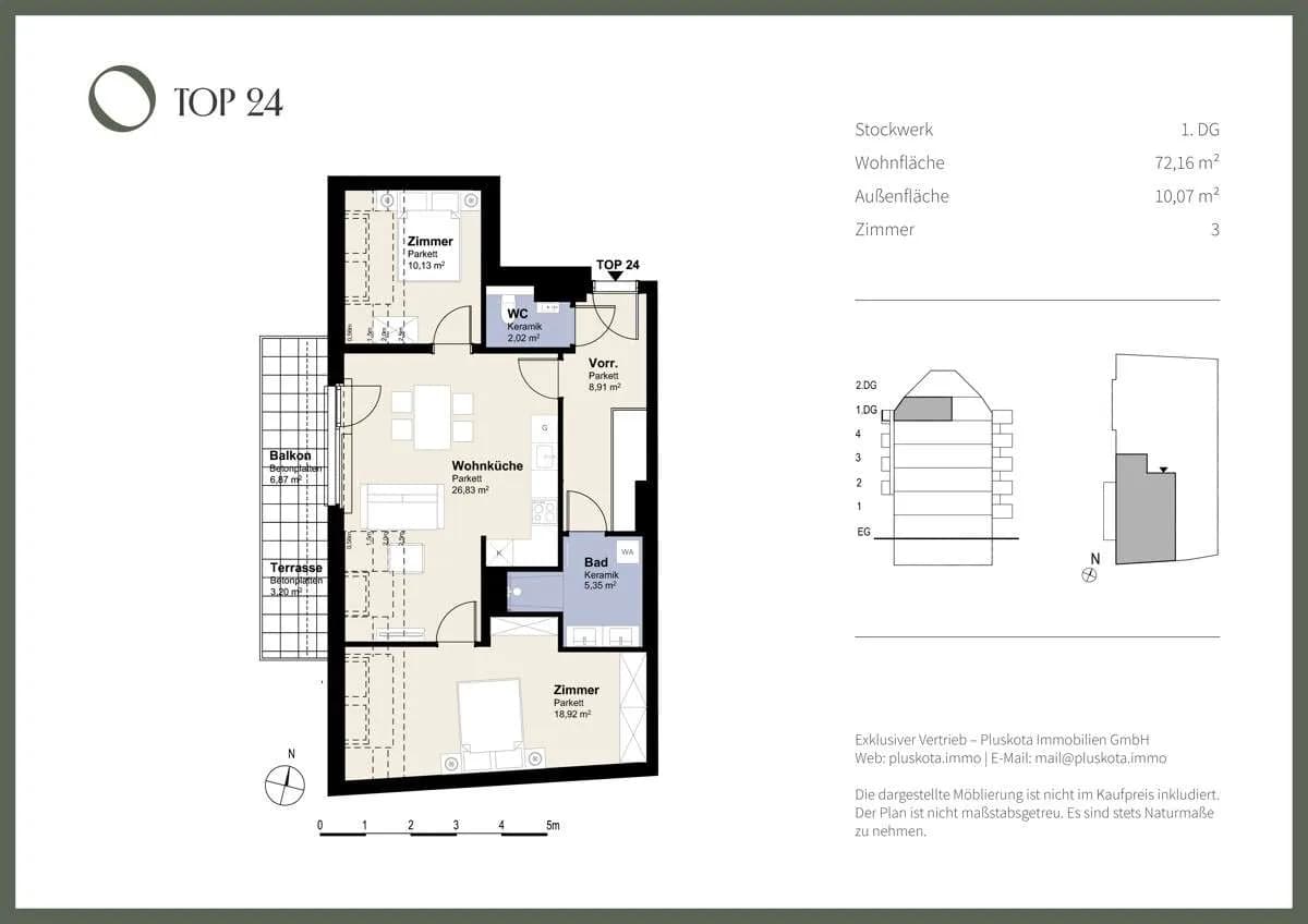3-Zimmer-Wohnung kaufen in Wien – 72,16 m², € 589.000 – Bild 9 von 10