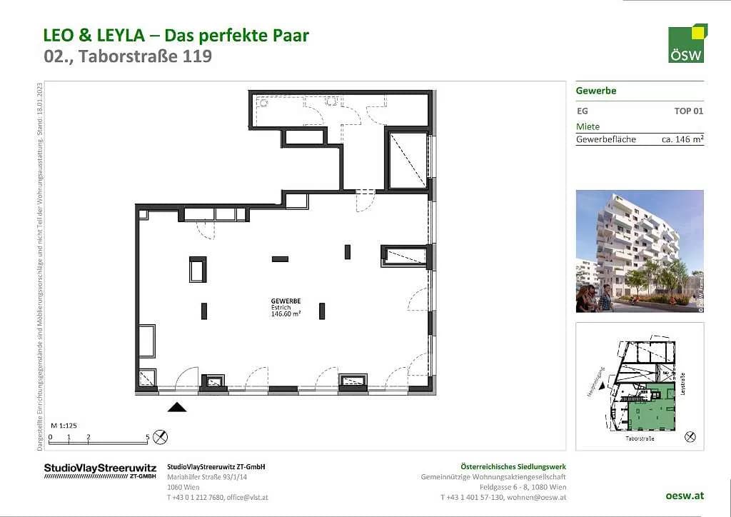 Gewerbeimmobilie mieten in Wien – 147 m², € 3.252 – Bild 2 von 11