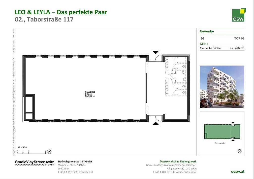 Gewerbeimmobilie mieten in Wien – 287 m², € 6.962 – Bild 2 von 13