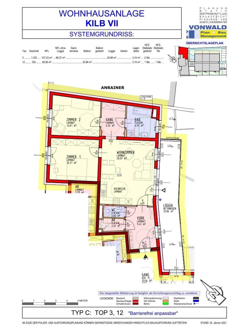 3-Zimmer-Wohnung mieten in Melk – 107,26 m², € 916 – Bild 12 von 12