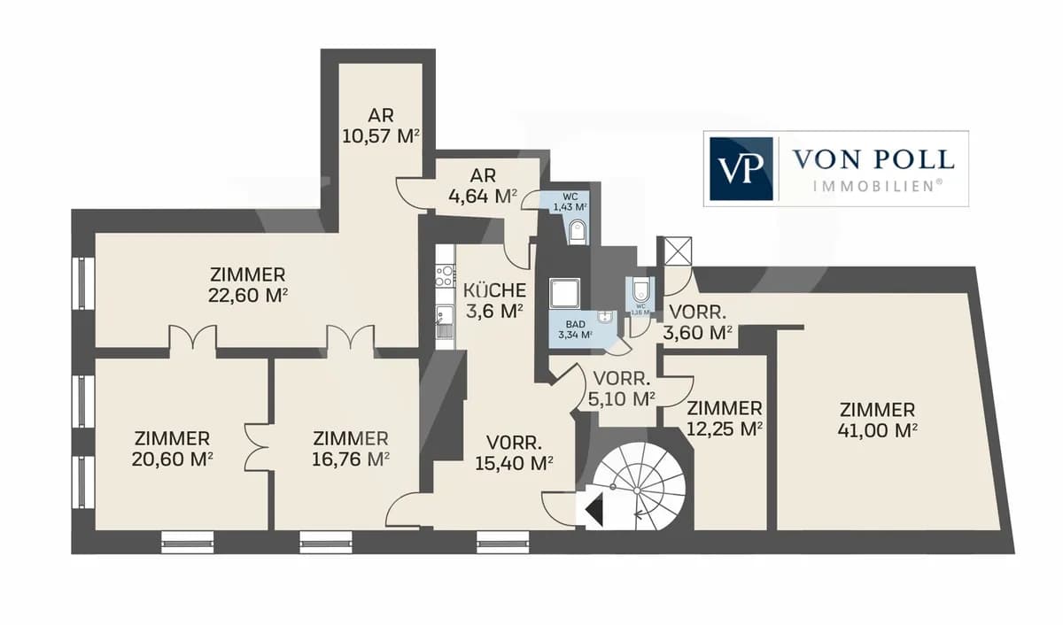 6-Zimmer-Gewerbeimmobilie kaufen in Wien – 158,26 m², € 2.300.000 – Bild 12 von 12