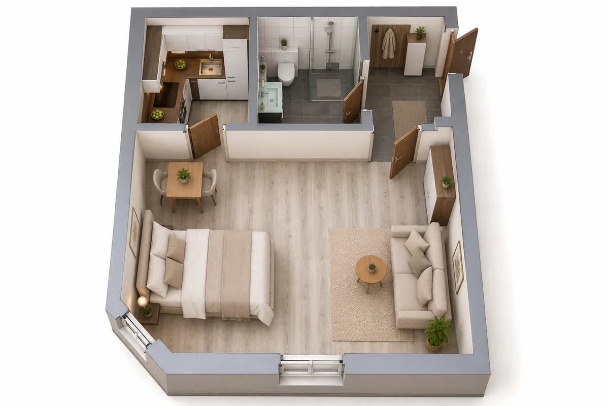 2-Zimmer-Wohnung kaufen in Graz – 32 m², € 99.000 – Bild 3 von 8