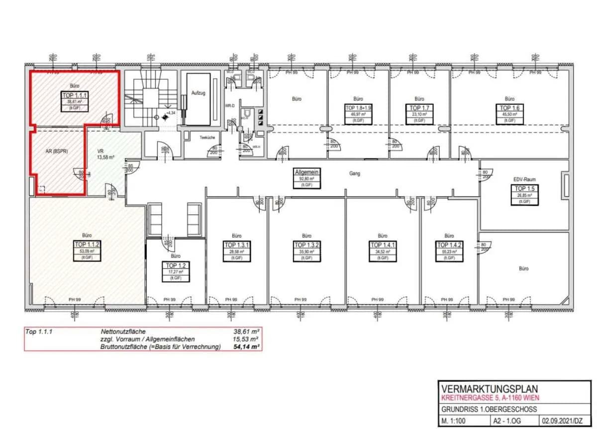 Gewerbeimmobilie mieten in Wien – 29 m², € 11 – Bild 11 von 13