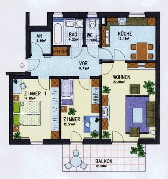 3-Zimmer-Wohnung mieten in Südoststeiermark – 79,97 m², € 891 – Bild 24 von 24