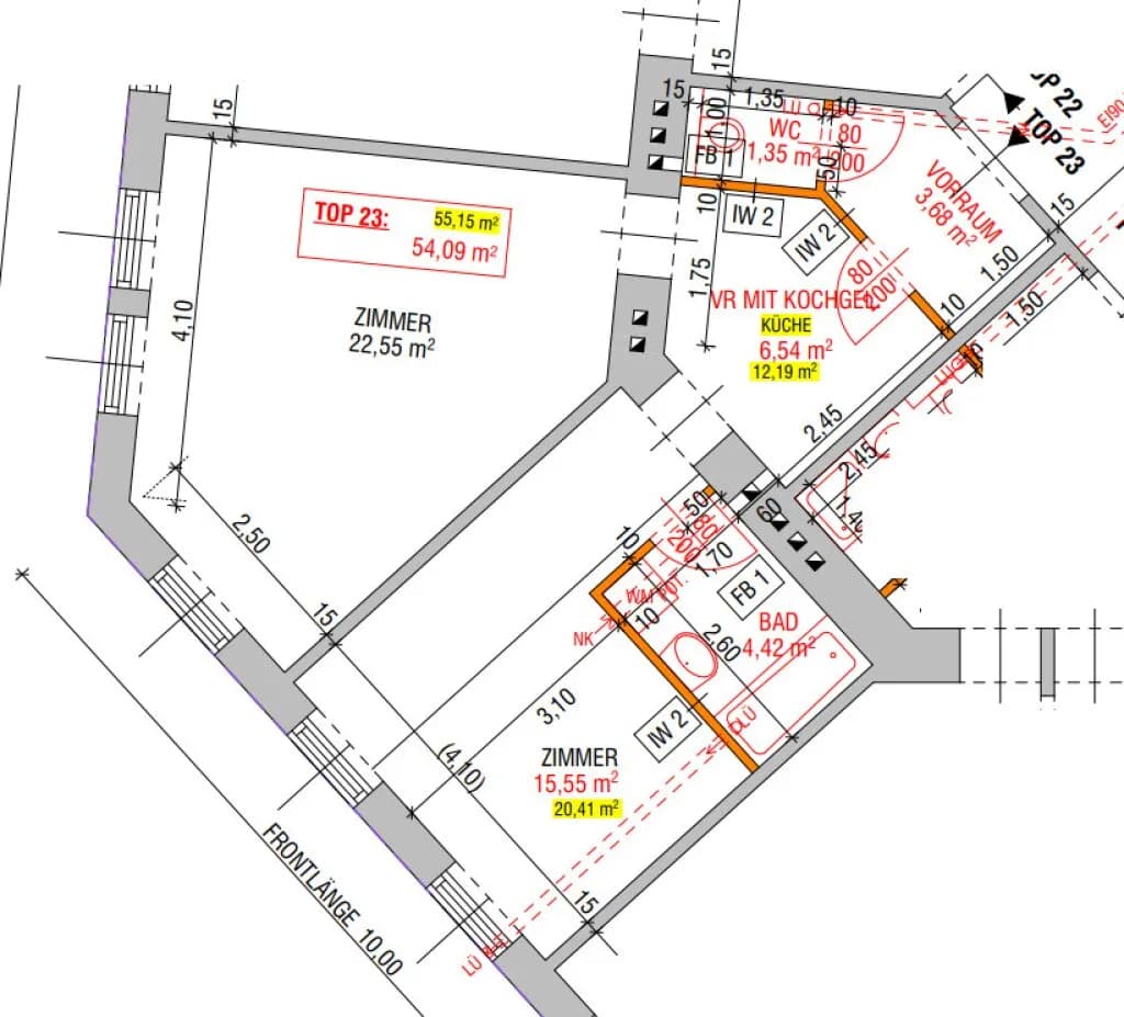 2-Zimmer-Wohnung kaufen in Wien – 54,07 m², € 218.900 – Bild 16 von 16