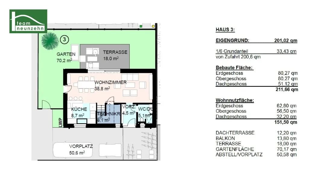 5-Zimmer-Haus kaufen in Gänserndorf – 151,5 m², € 499.000 – Bild 17 von 19