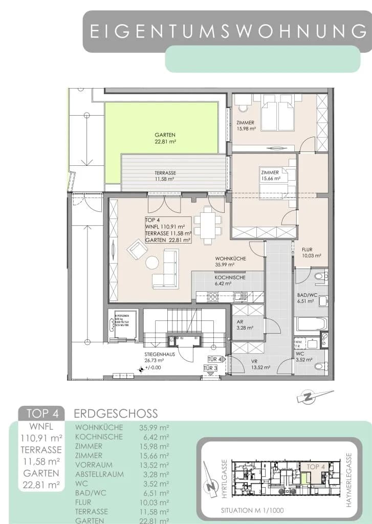 3-Zimmer-Wohnung kaufen in Wien – 110,91 m², € 540.000 – Bild 31 von 31