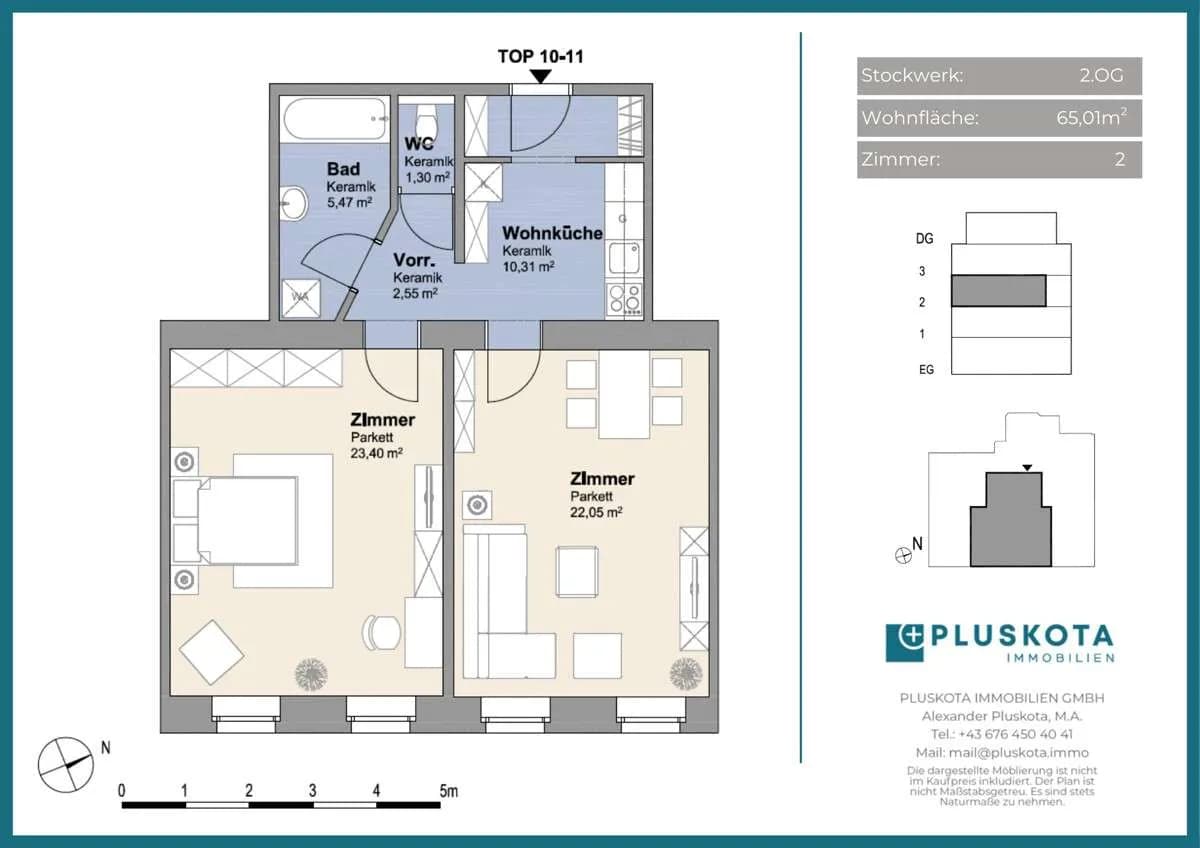 2-Zimmer-Wohnung kaufen in Wien – 65,01 m², € 199.000 – Bild 9 von 9