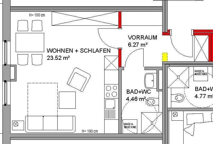 1-Zimmer-Wohnung mieten in Murau – 34,24 m², € 293 – Bild 9 von 9