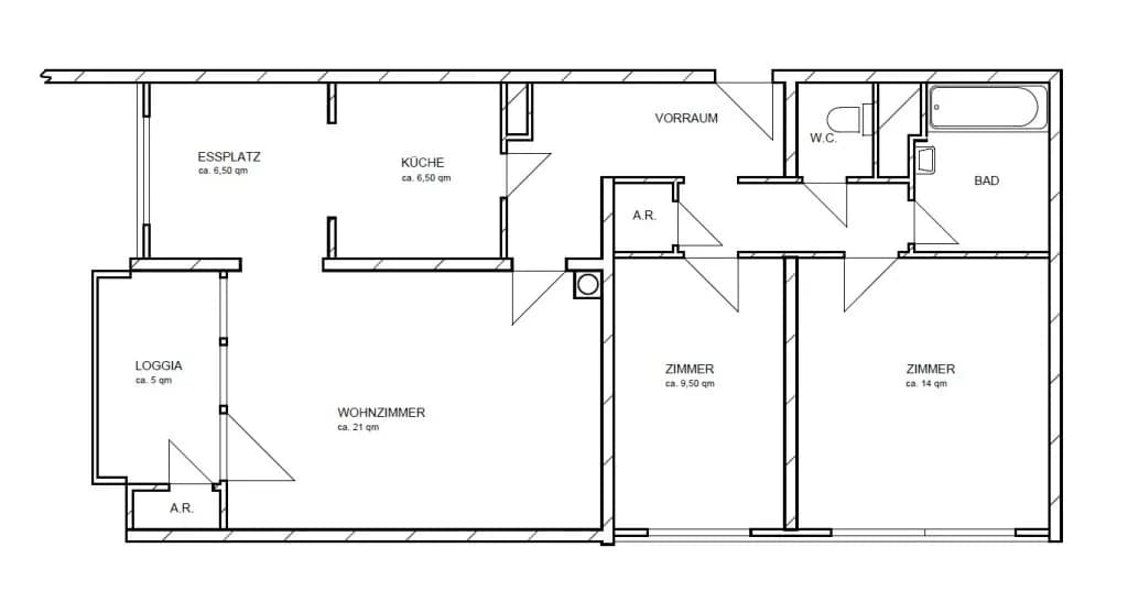3-Zimmer-Wohnung mieten in Graz – 80,72 m², € 1.120 – Bild 12 von 12