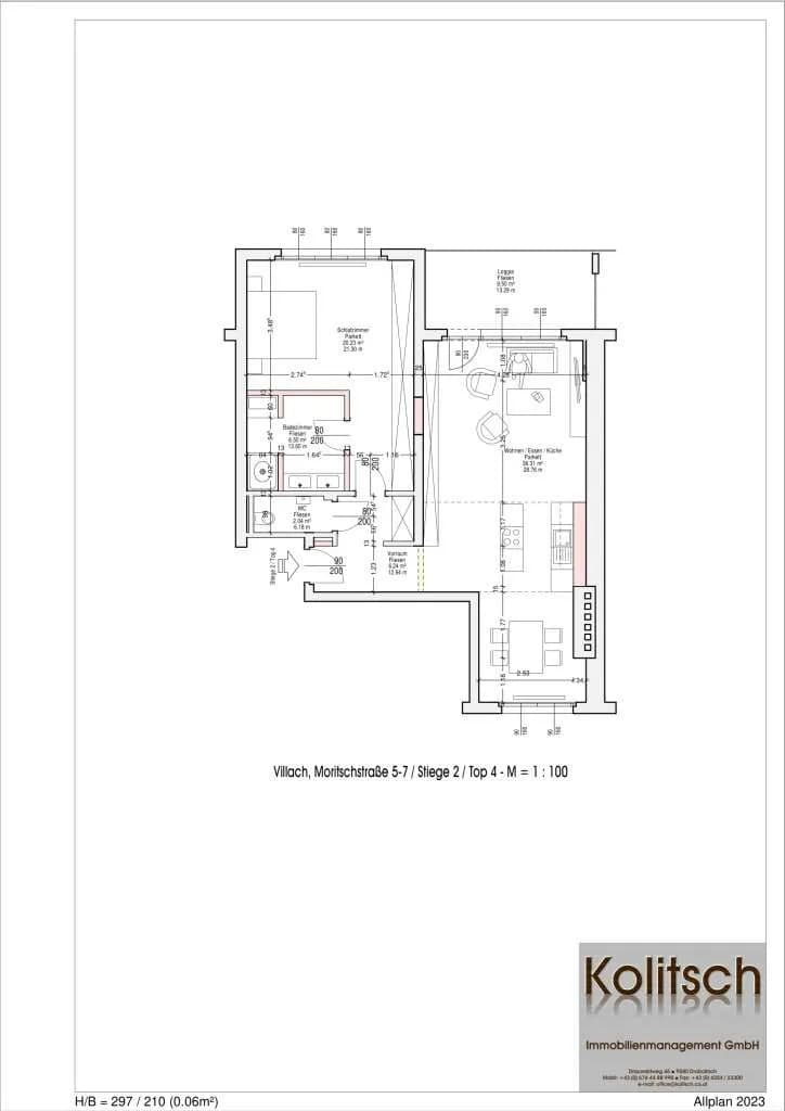 2-Zimmer-Wohnung mieten in Villach – 81 m², € 1.316 – Bild 11 von 11