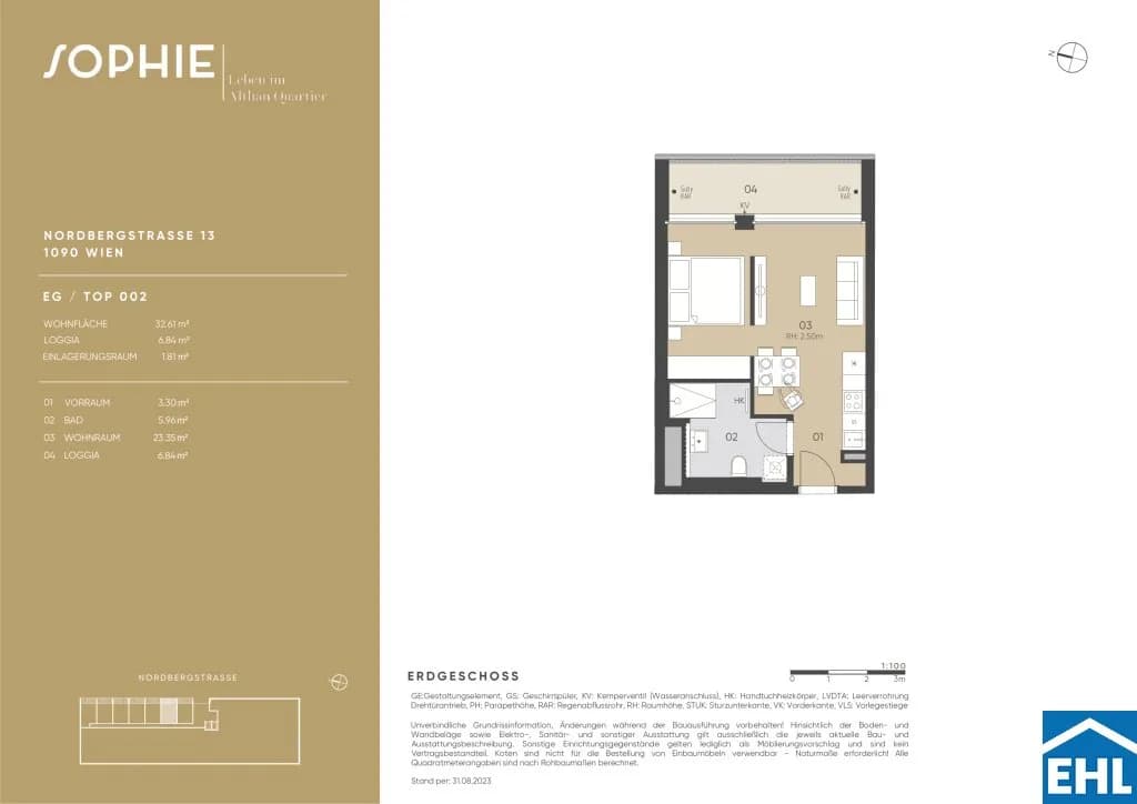 1-Zimmer-Wohnung kaufen in Wien – 32,61 m², € 317.200 – Bild 21 von 21