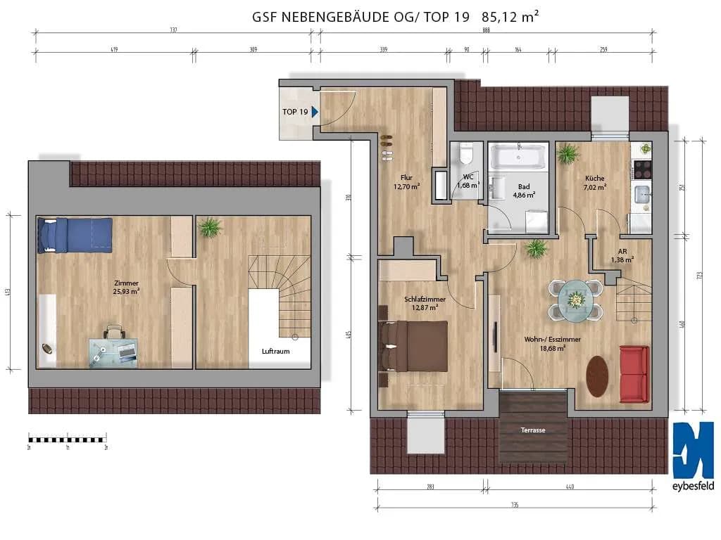 3-Zimmer-Wohnung mieten in Deutschlandsberg – 85 m², € 810 – Bild 15 von 15