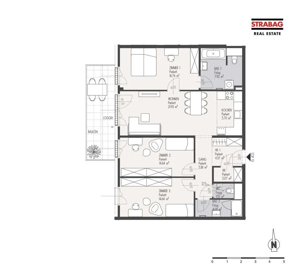 4-Zimmer-Wohnung kaufen in Wien – 99,04 m², € 559.000 – Bild 2 von 2