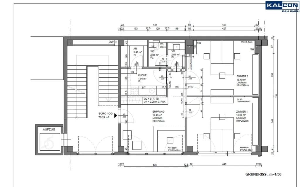 4-Zimmer-Gewerbeimmobilie mieten in Wien – 174 m², € 2.453 – Bild 12 von 16