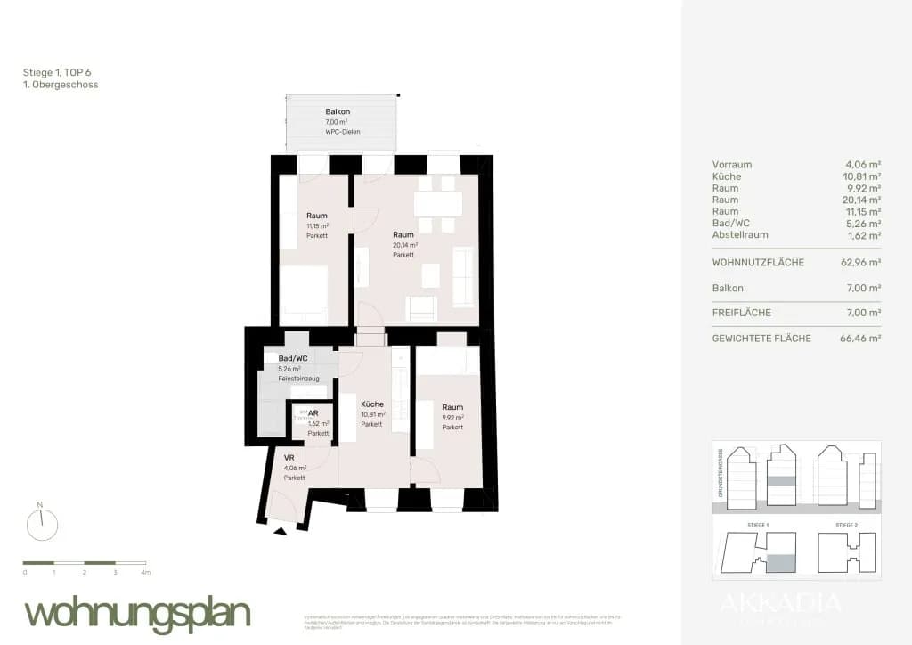 3-Zimmer-Wohnung kaufen in Wien – 62,69 m², € 489.000 – Bild 14 von 14