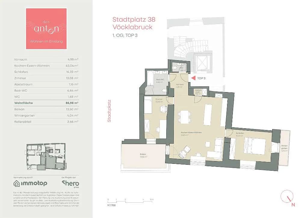 3-Zimmer-Wohnung kaufen in Vöcklabruck – 86,91 m², € 434.900 – Bild 9 von 9