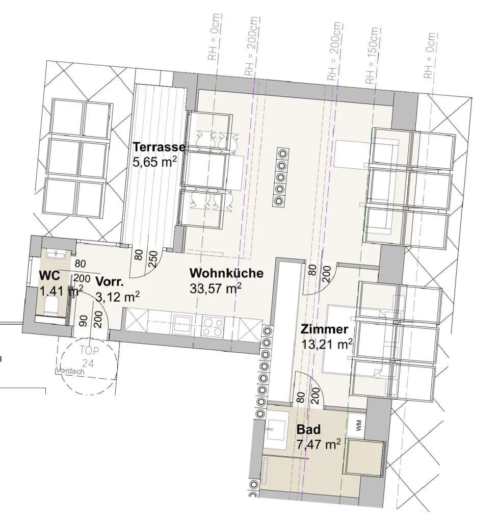 2-Zimmer-Wohnung kaufen in Wien – 58,78 m², € 378.000 – Bild 7 von 7